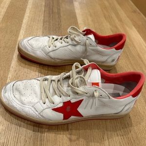 Mens Golden Goose Ball Star Leather sneakers, size 45